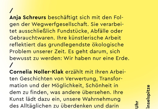 Einladungsflyer  TeXperiment Inselspitze2025
