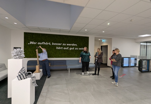 Aufbau der Ausstellung