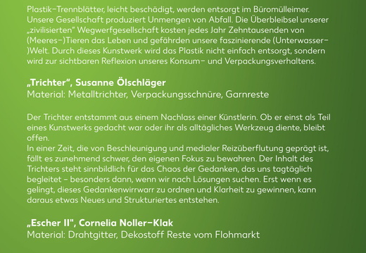 Begleitplakat Kunstkooperation